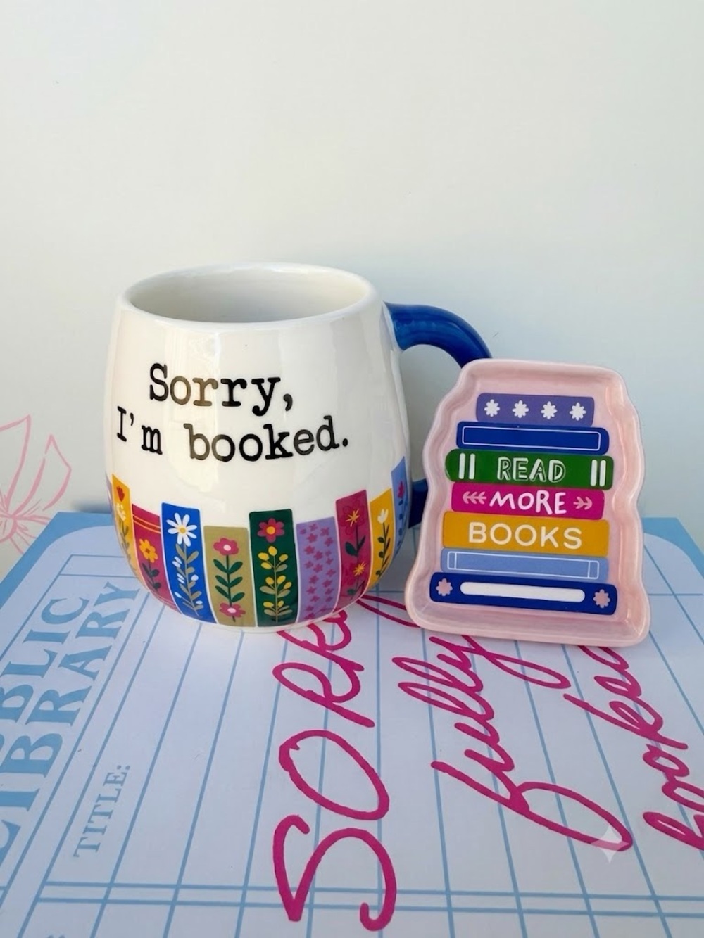 Target 'Sorry, I'm Booked.' Ceramic Mug and Trinket tray